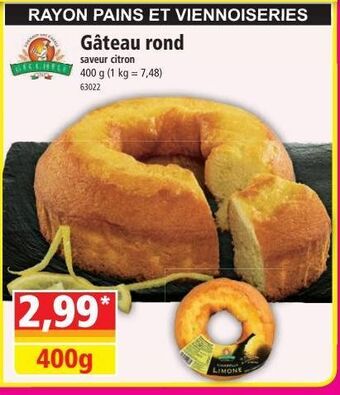 Norma Gâteau rond offre