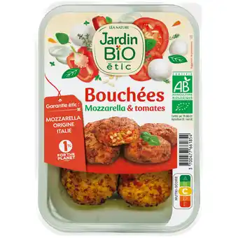 Auchan Bouchées mozzarella & tomates bio jardin bio étic offre