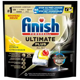 Auchan Supermarché Capsules lave vaisselle ultim ate + finish(1) offre