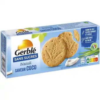 Auchan Biscuits sans sucres saveur coco gerblé offre