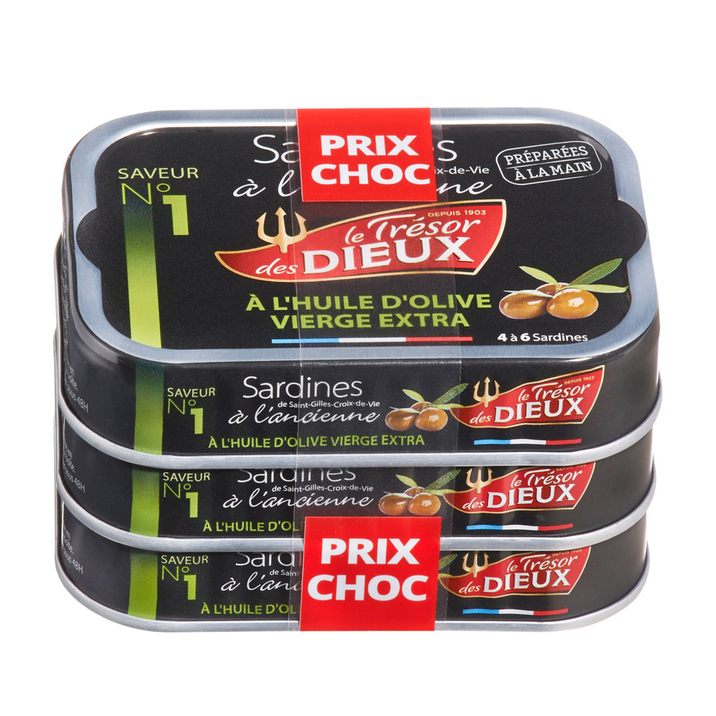 Promo Sardine a l'ancienne a l'huile d'olive vierge extra le tresor des