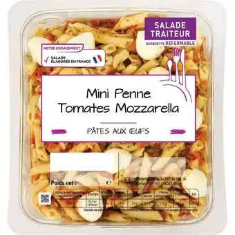 Auchan Supermarché Mini penne tomate mozzarella offre
