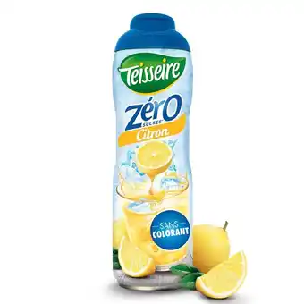 Auchan Sirop teisseire zéro parfum citron offre