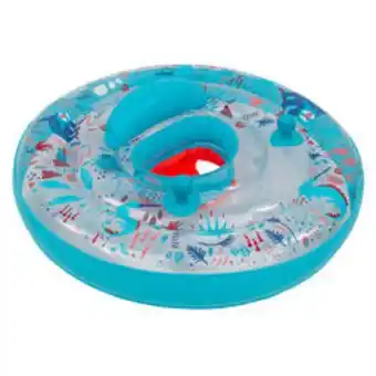 Decathlon Bouée de piscine gonflable avec siège et poignées bébé 7-15 kg transparente offre