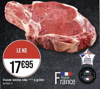 Géant Casino Viande bovine côte *** à griller offre
