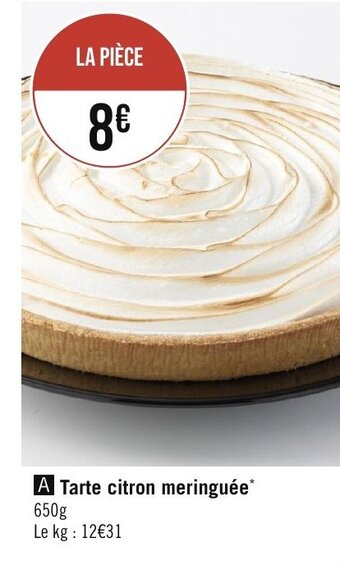 Géant Casino Tarte citron meringuée* offre