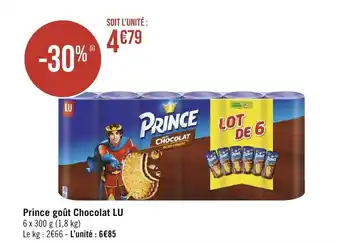 Géant Casino Prince goût Chocolat LU offre