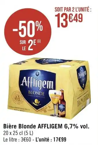 Géant Casino Bière Blonde AFFLIGEM 6,7% vol. offre