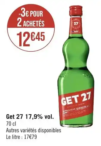 Géant Casino Get 27 17,9% vol. offre