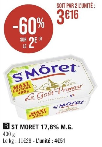 Géant Casino ST MORET 17,8% M.G. offre
