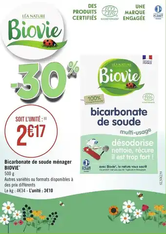 Géant Casino Bicarbonate de soude ménager BIOVIE* offre