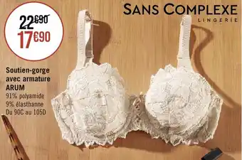 Géant Casino Soutien-gorge avec armature ARUM offre