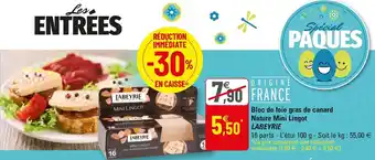 G20 Bloc De Foie Gras De Canard Nature Mini Lingot offre