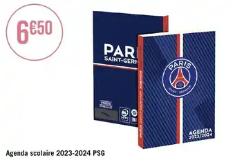 Agenda scolaire 2023-2024 PSG
