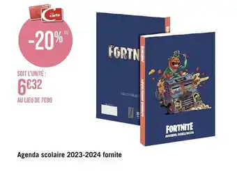 Agenda scolaire 2023-2024 fornite