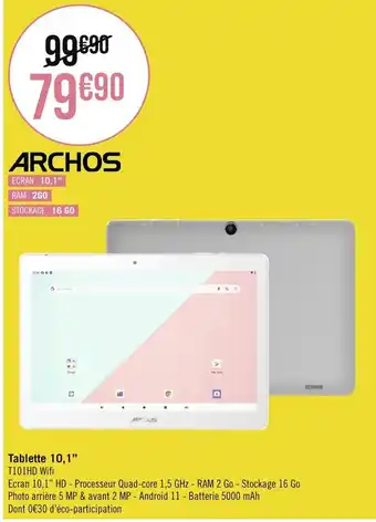 Géant Casino Tablette 10,1" offre