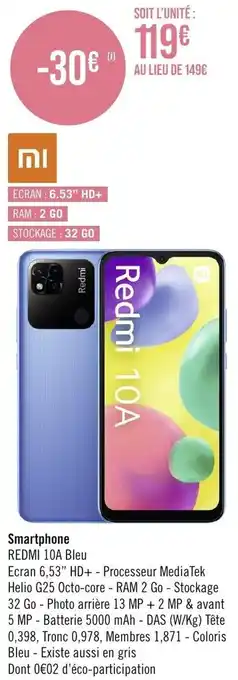 Géant Casino Smartphone offre