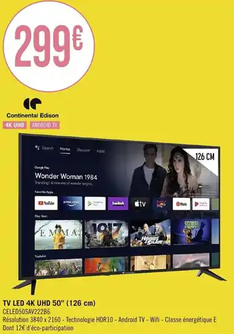 TV LED 4K UHD 50" (126 cm)