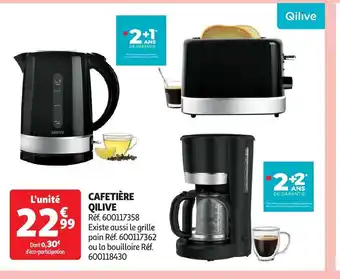 Auchan CAFETIÈRE QILIVE offre