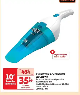 ASPIRETTE BLACK ET DECKER WDC115WA