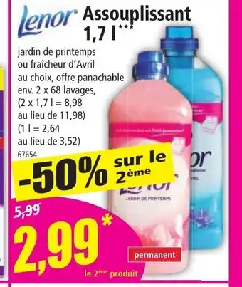 Norma Lenor Assouplissant offre