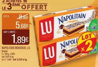 Match Napolitain Individuel Lu offre