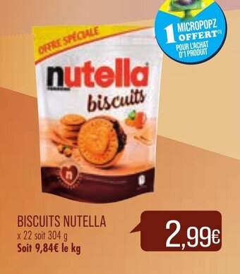 Match Biscuits Nutella offre