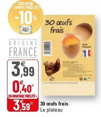 G20 30 Œufs Frais offre