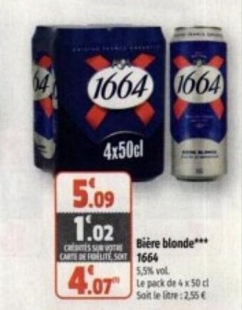 Coccinelle Supermarché Bière blonde*** offre