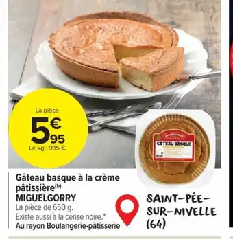 Gâteau basque à la crème pâtissière (b) MIGUELGORRY