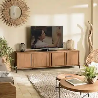 Pier Import Meuble tv 194 cm teck recyclé massif swing offre