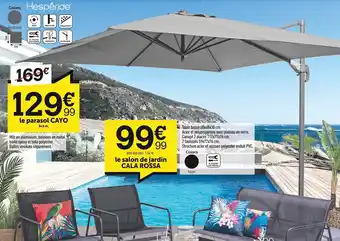 Centrakor Le parasol CAYO offre