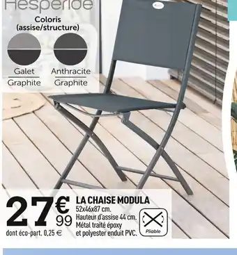 Centrakor LA CHAISE MODULA 52x46x87 cm. offre