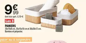 Centrakor PANIERS offre