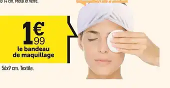 Centrakor Le bandeau de maquillage offre