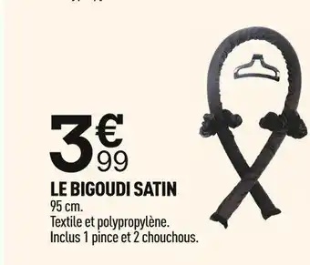 LE BIGOUDI SATIN 95 cm. Textile et polypropylène.