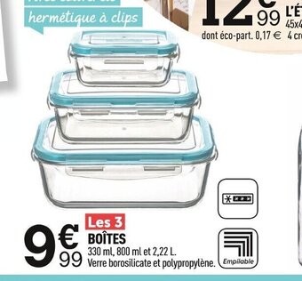 Centrakor BOÎTES offre