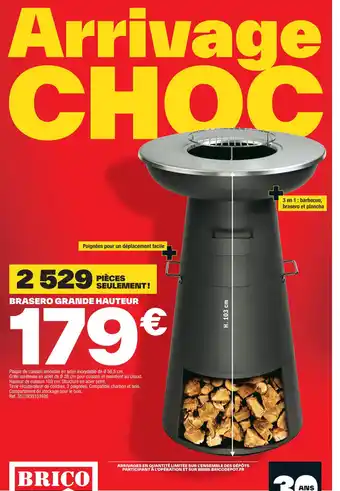 Brico Dépôt BRASERO GRANDE HAUTEUR offre