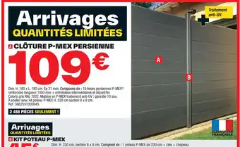 Brico Dépôt A CLÔTURE P-MEX PERSIENNE offre