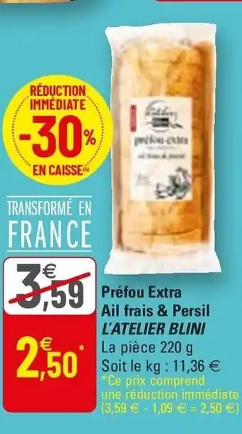 G20 Préfou Extra Ail Frais & Persil offre