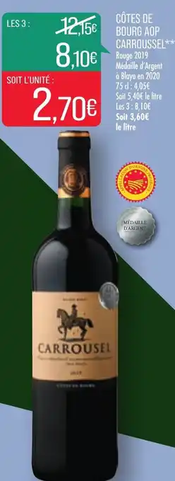 CĂŽtes De Bourg AOP Carroussel