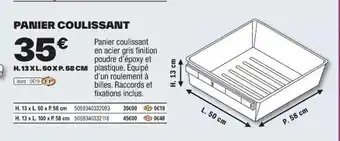Brico Dépôt PANIER COULISSANT offre