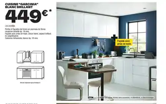 Brico Dépôt CUISINE "GARCINIA" BLANC BRILLANT offre
