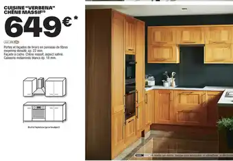 Brico Dépôt CUISINE "VERBENA" CHÊNE MASSIF(¹) offre