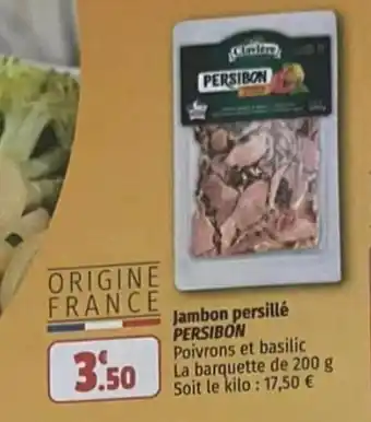 Coccinelle Supermarché Jambon persillé PERSIBON offre