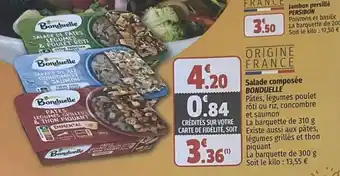 Coccinelle Supermarché Salade composée BONDUELLE offre