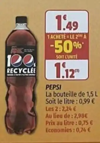 Coccinelle Supermarché PEPSI offre