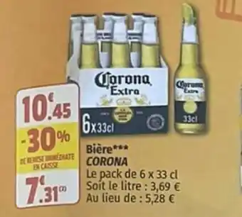 Coccinelle Supermarché Bière*** CORONA offre
