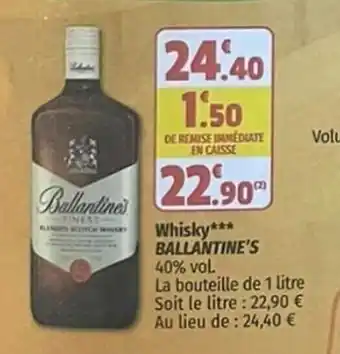 Coccinelle Supermarché Whisky*** BALLANTINE'S offre