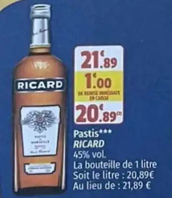 Coccinelle Supermarché Pastis*** RICARD offre